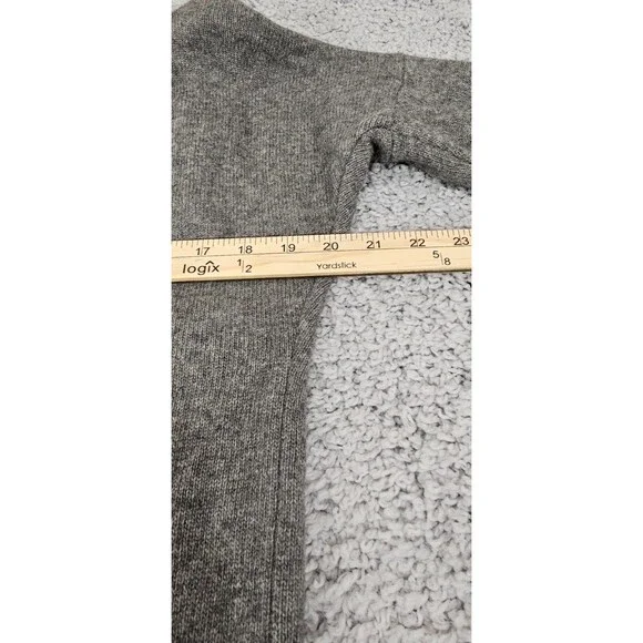 J. Crew Cardigan Women's S Wool Cashmere Gray Coastal Academia Quiet Luxury - Picture 10 of 12